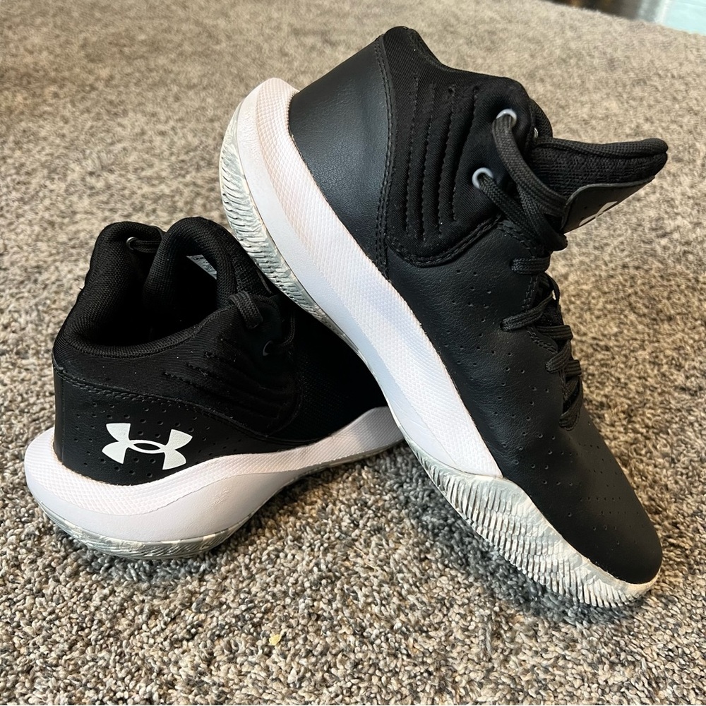Under Armour Black and White High-Top Sneakers - Picture 3 of 6